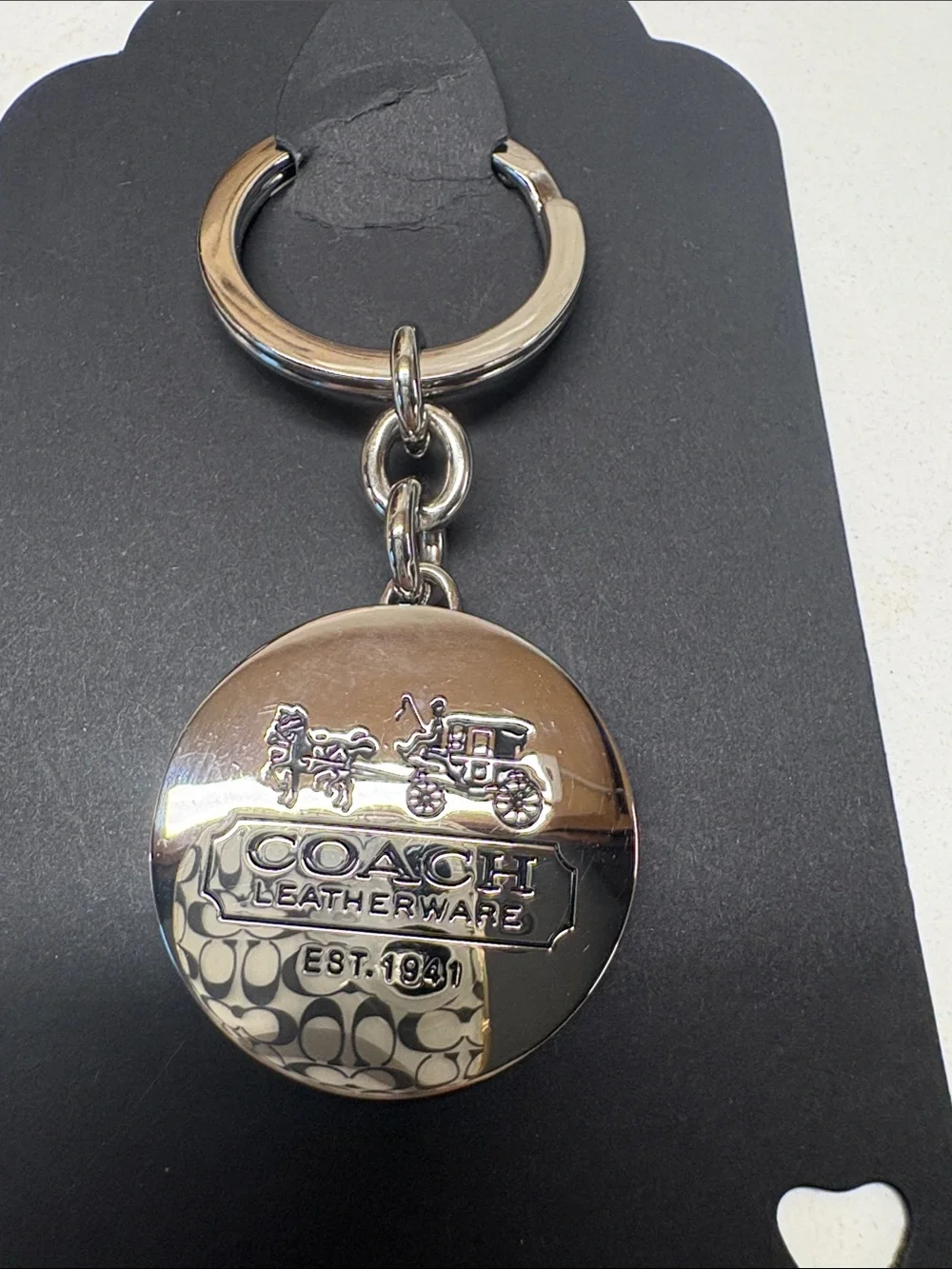 Coach Locket Horse and Carriage Key Ring